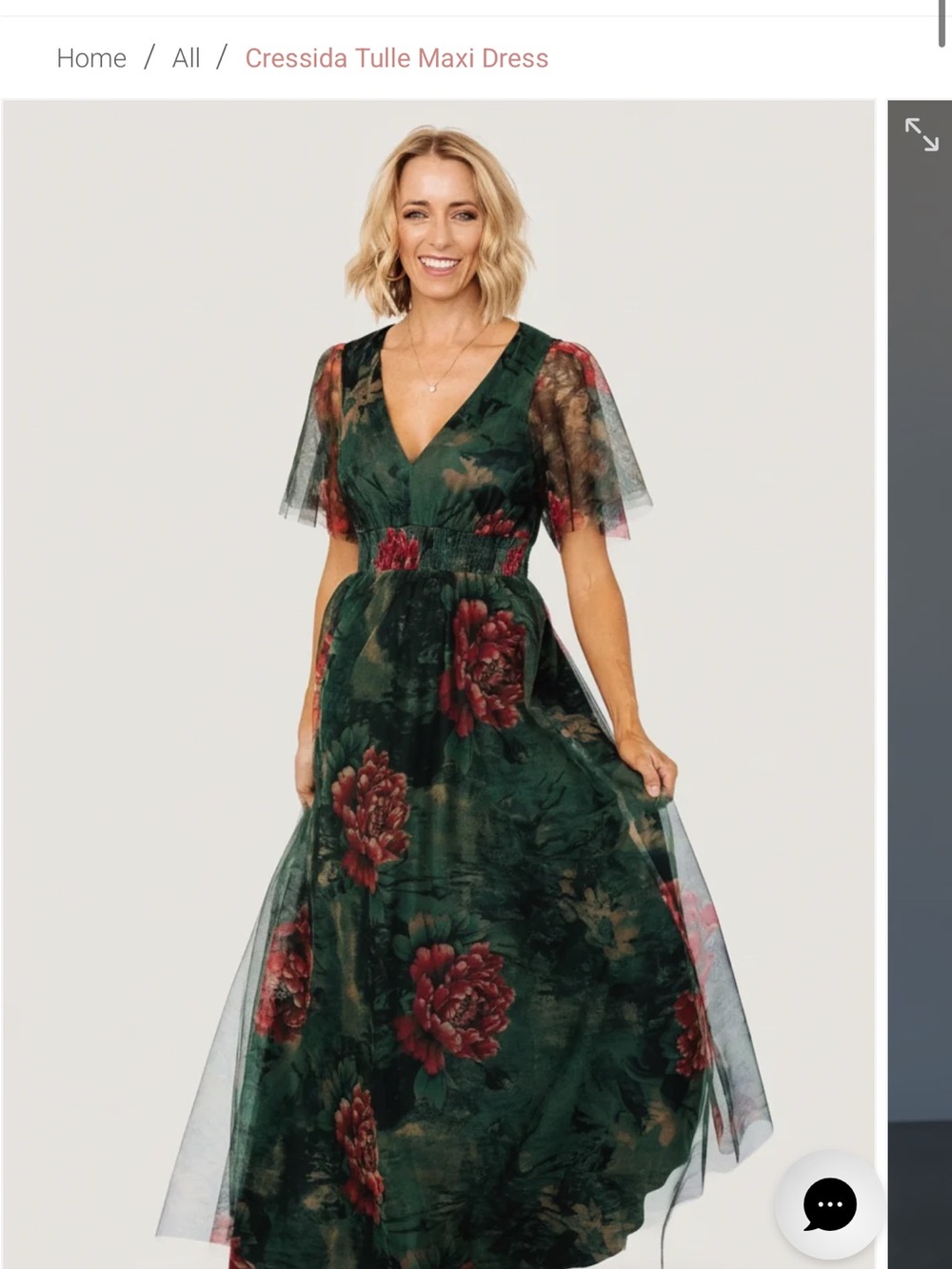 Baltic Born Cressida Tulle Maxi Dress NWT